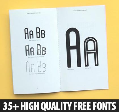 35+ High Quality Free Fonts