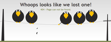 404 Error Page Designs