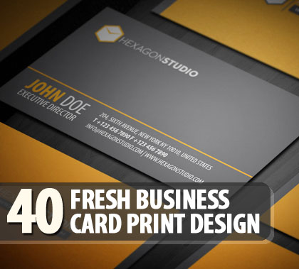 Print Graphic Design on 40 Fresh Business Card Print Design   Graphics Design   Design Blog