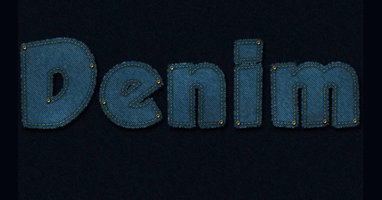 Create a Stitched Denim Text Effect in Photoshop