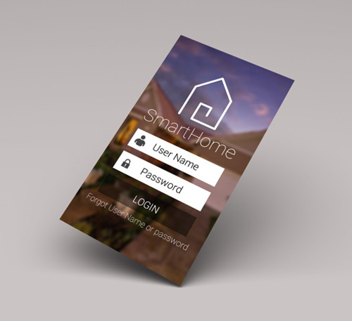 Smarthome Login Screen UI Designs and Concepts for Inspiration