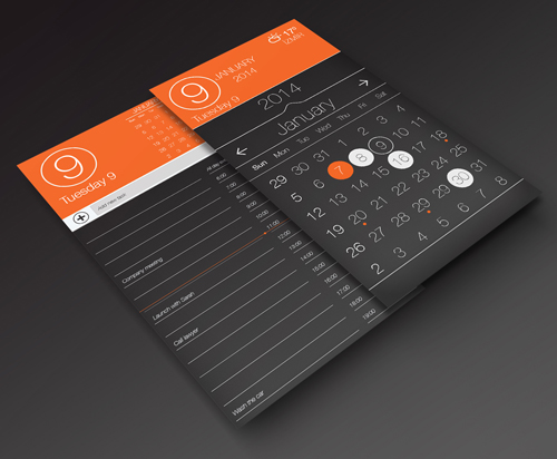 Calendar app UI Designs and Concepts for Inspiration