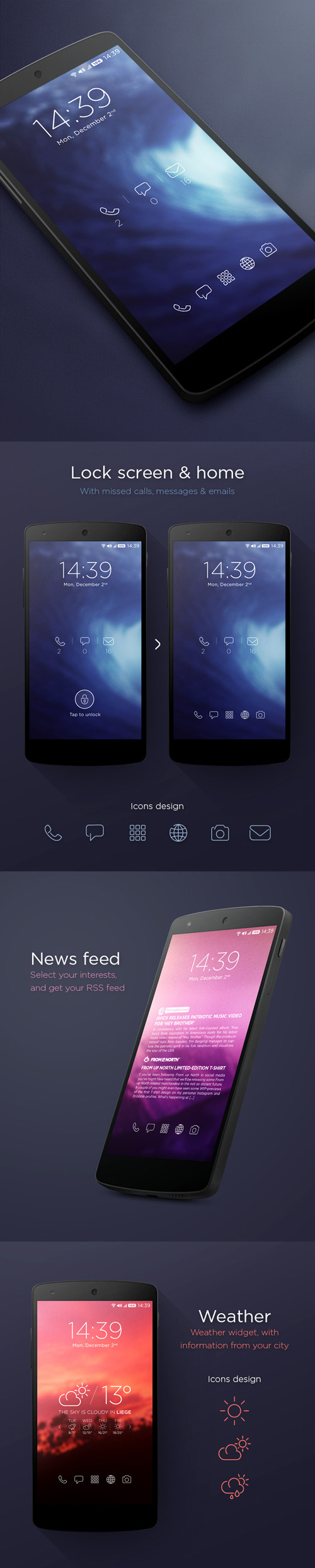 Purity Theme UI Designs and Concepts for Inspiration