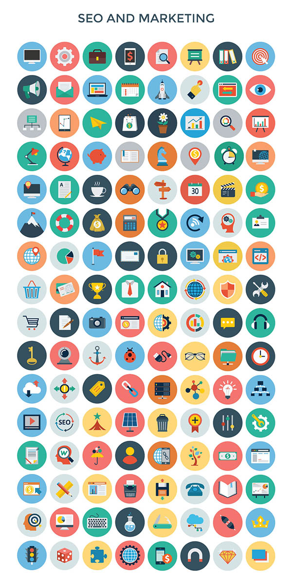 3200+ Flat Vector PSD Icons For Graphic Designers | Icons | Graphic