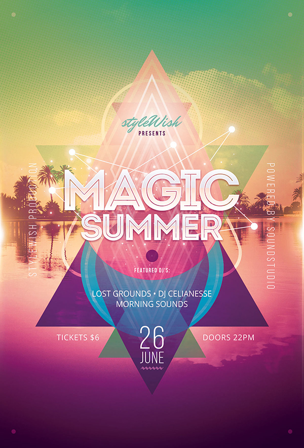 Magic Summer Flyer Template