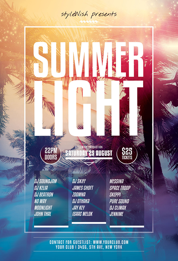 Summer Light Flyer Template