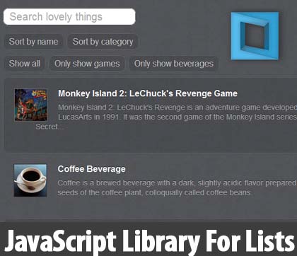javascript-library-for-lists