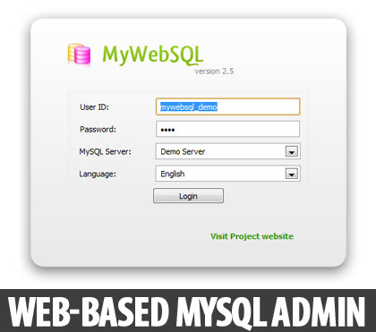 mysql-admin-app