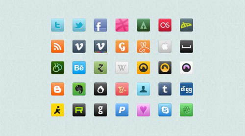 25 Sets of Free Social Media Icons