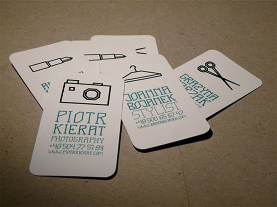 Rounded Corner Business Card Designs