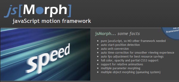 Powerful js Animation Framework jsMorph