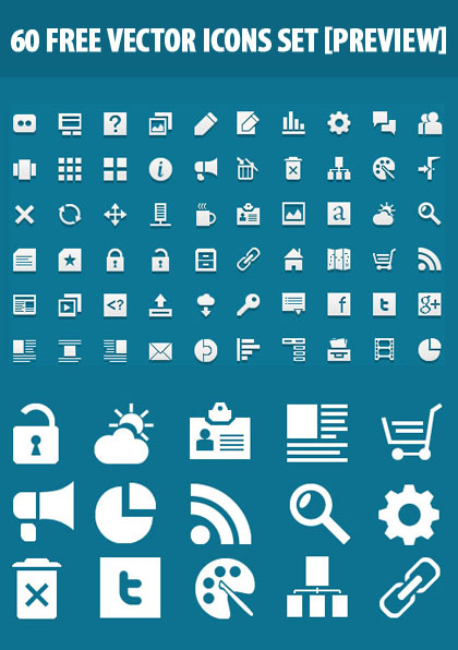 60 Free Vector Icons Set