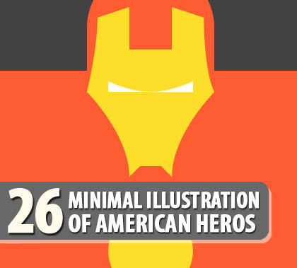 26 minimal posters of comic book characters