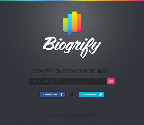 Biogrify Coming Soon Page Design
