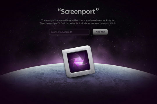 Screenport Coming Soon Page Design