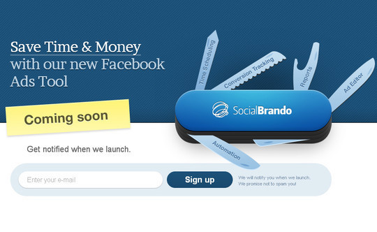 Social Brando Coming Soon Page Design