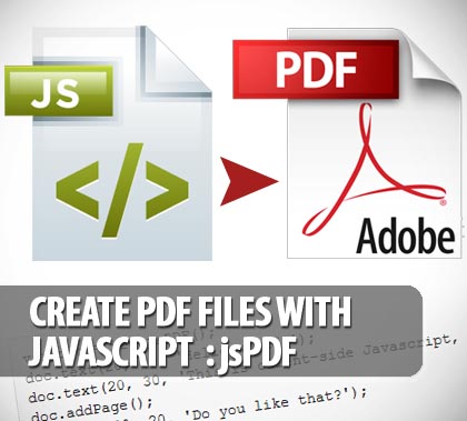 create pdf files with javascript