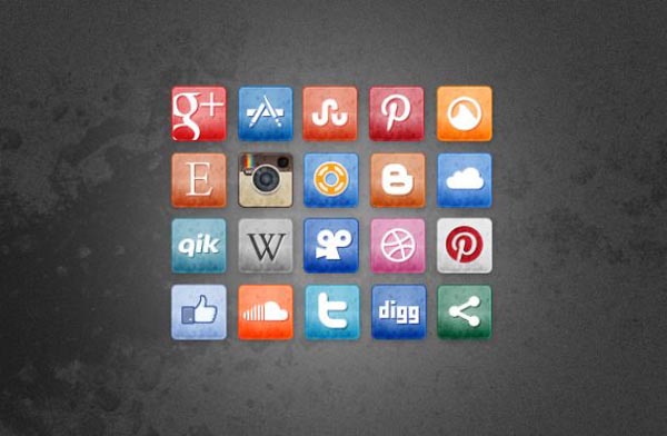 Free Social Icon Sets For Web Designers