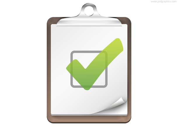 Checklist icon (PSD)