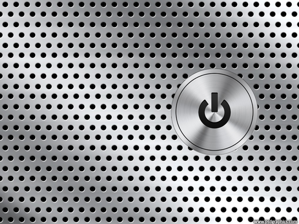 Computer power button background