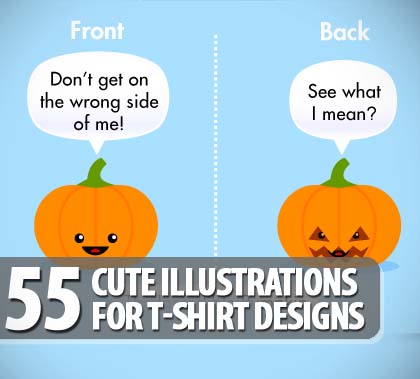 Cute Illustrations For T-Shirt Designs