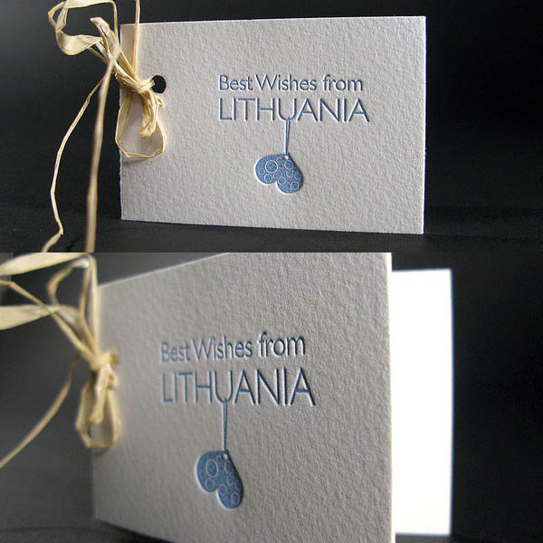 Letterpress Business Cards Design