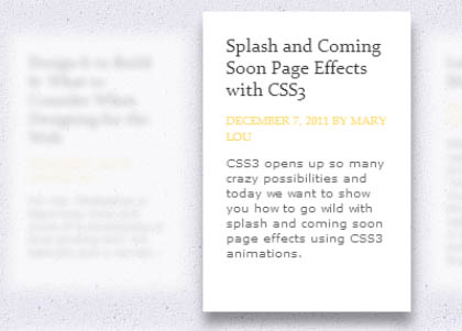 CSS3 and jQuery Tutorials 23