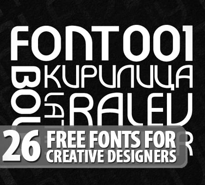 free fonts for creative designers