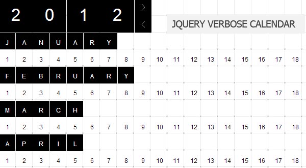 Awesome jQuery Calendar :jQuery Verbose Calendar