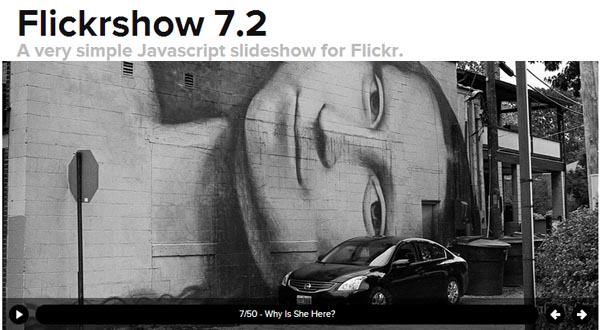 Javascript Slideshow For Flickr Images :Flickrshow