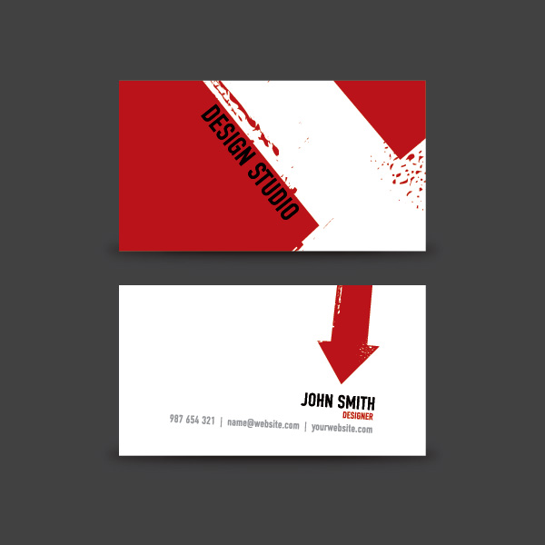Business Card Design Vector Graphic