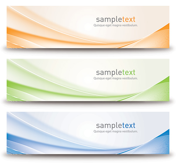 Abstract Banners Design Vector Graphic
