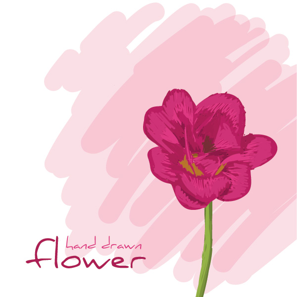 Hand Drawn Flower Vector Graphic