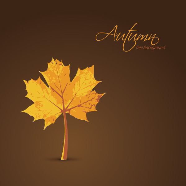 Autumn Tree Background Vector Graphic