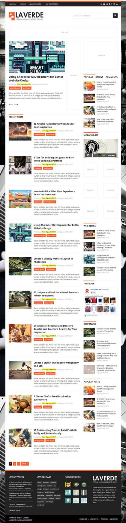 News Magazine Responsive WordPress Themes - 10