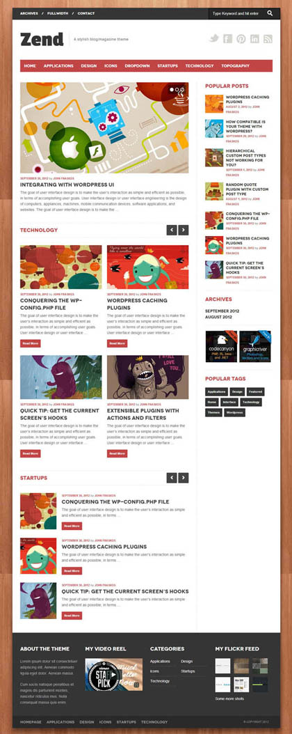 News Magazine Responsive WordPress Themes - 11