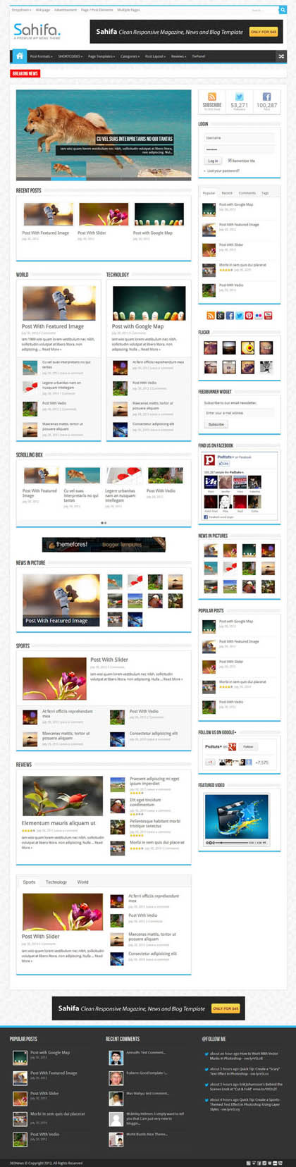 News Magazine Responsive WordPress Themes - 6