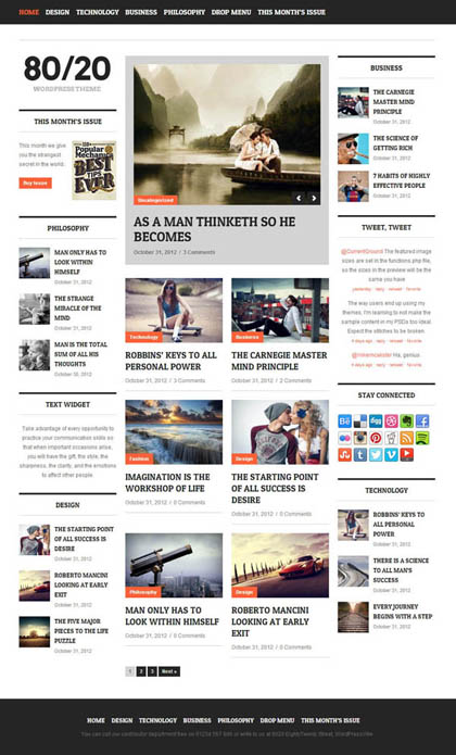 News Magazine Responsive WordPress Themes - 7