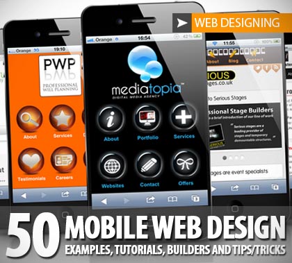 Mobile Web Design Examples Builders Tutorials Tips and Tricks