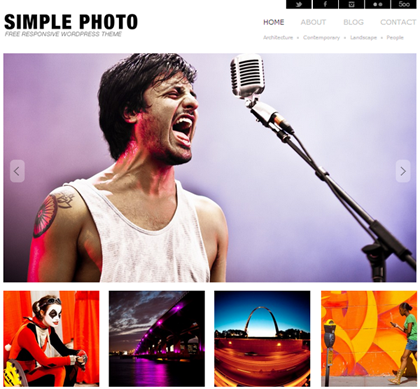 Simple Photo Responsive WordPress Themes - 22