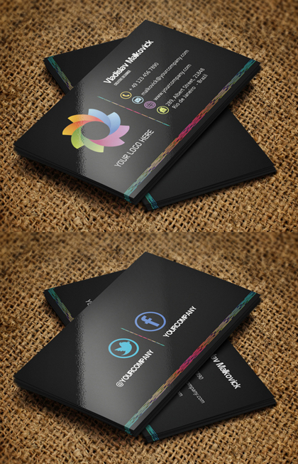 Modern Stylish Business Cards Design1