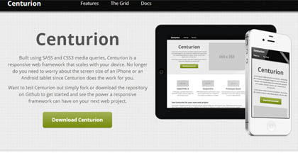 Centurion: Responsive Web Framework For Rapid Prototyping
