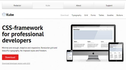 Kube Framework: Minimal Responsive CSS Framework