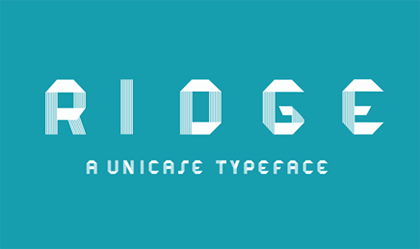 RIDGE Typeface freefonts - 3