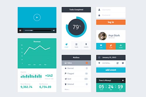 Free Psd UI Kits For Web and Mobile-16