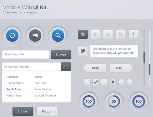 Free Psd UI Kits For Web and Mobile-37