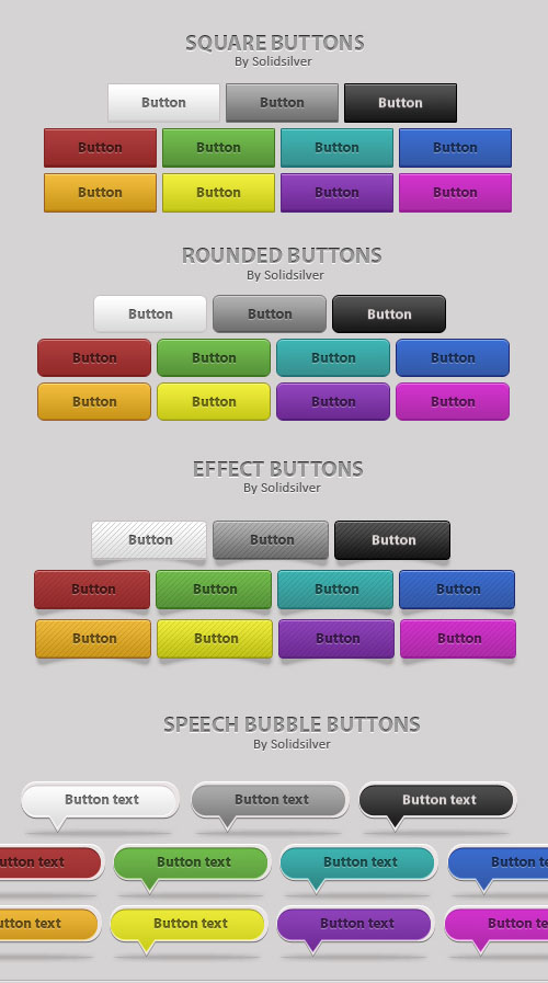UI Design PSD Buttons-2