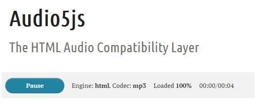 Audio5js: Cross-Browser HTML5 Audio