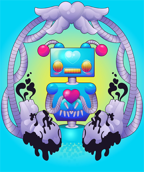 Create a Colorful, Funky Robot With Gradients in Adobe Illustrator