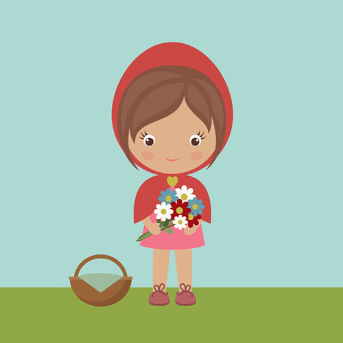 How to Draw Little Red Riding Hood with Basic Shapes in Adobe Illustrator